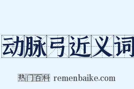 动脉弓近义词是什么意思的图片